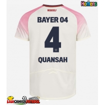 Camisa de Futebol Bayer Leverkusen Jarell Quansah #4 Equipamento Secundário 2025-26 Manga Curta